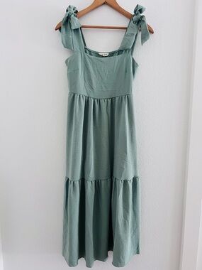 See You Monday Sage Midi Dress